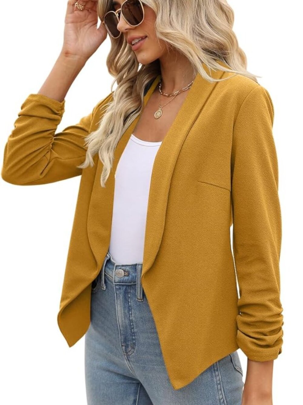 Amazon Women’s Blazer in Mustard